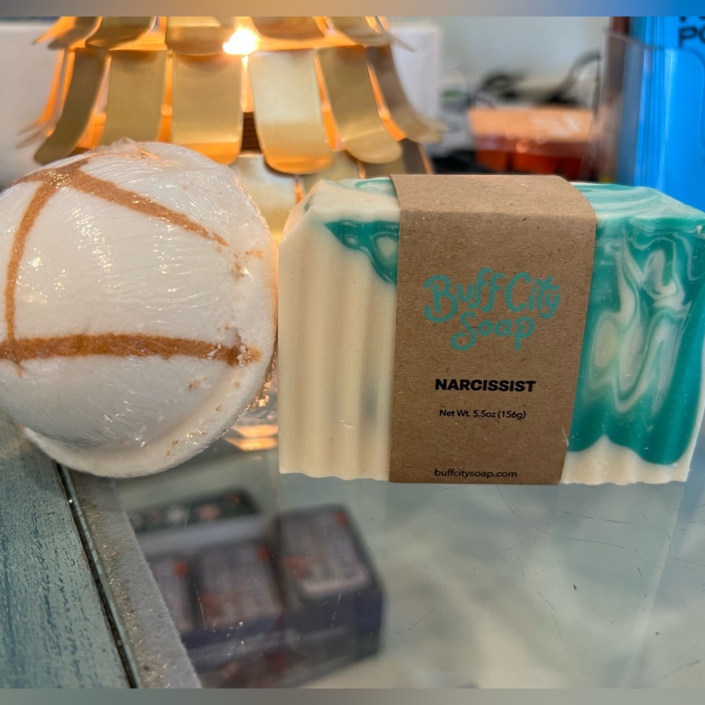 Buff City Narcissist Soap and Bath Bomb